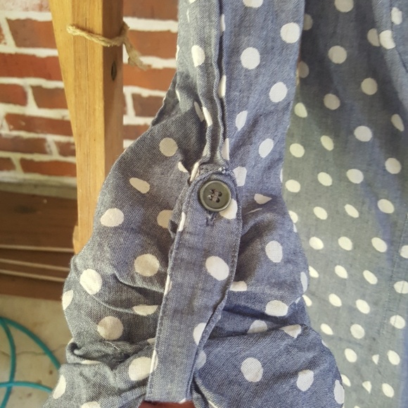 Lile new, chambray polka dot collared shirt - Picture 4 of 4